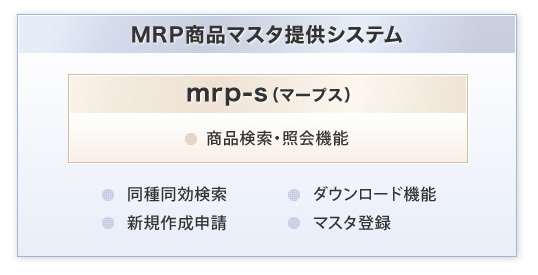 mrp-sとMRP商品マスタ提供システムとの違い